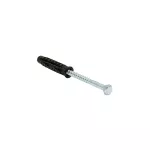 Nylonowy kołek rozporowy z wkrętem <klucz> KRN-155, Ø8 (4x60) (100szt.) czarny/metal
