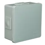 Puszka n/t 86x86x40mm IP55 4-wl klik dł.gum. popiel VP 001-03 szara