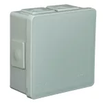 Puszka n/t 86x86x40mm IP55 6-wl klik dł.gum. popiel VP 002-03 szara