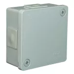Puszka n/t 86x86x40mm IP55 4-wl 2wkr dł.gum. popiel VP 021-03 szara