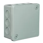Puszka n/t 86x86x40mm IP55 12-wl 2wkr z osł. popiel VP 023-03 szara