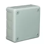 Puszka n/t 98x98x42mm IP55 12-wl dł.gum. popiel VP 041-03 szara