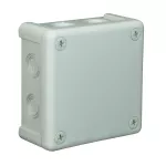 Puszka n/t 98x98x42mm IP55 8-wl z osł. popiel VP 042-03 szara