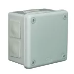 Puszka n/t 98x98x65mm IP55 6-wl dł.gum. popiel VP 043-03 szara