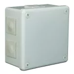 Puszka n/t 118x118x68 IP55 6-wl dł.gum. popiel VP 053-03 szara