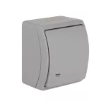 Przycisk światło VW 156-03 n/t IP44 popiel szary