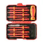 Zestaw wkrętaków VDE 13 elem. Czerwone