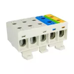 Złączka przelotowa WLZ35/5x50/sssnz 3x szara, niebieska, zielona