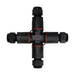 Złączka Kablowa SZPN 293X-4T, (3x1,5), czwórnik, IP68 czarna