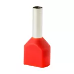 Końcówka tulejkowa izolowana HI 2x2,5/10-cze czerwona (100 szt.) Al/Cu