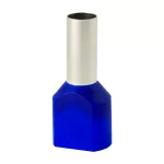 Końcówka tulejkowa izolowana HI 2x6,0/12-ni niebieska (100 szt.) Al/Cu