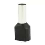 Końcówka tulejkowa izolowana HI 2x6,0/12-cza czarna (100 szt.) Al/Cu