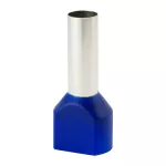 Końcówka tulejkowa izolowana HI 2x10,0/18-ni niebieska (100 szt.) Al/Cu