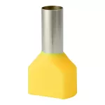 Końcówka tulejkowa izolowana HI 2x16,0/18-zo żółta (100 szt.) Al/Cu