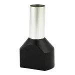 Końcówka tulejkowa izolowana HI 2x16,0/18-cza czarna (100 szt.) Al/Cu