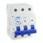 Wyłącznik nadprądowy, 6kA, B, 3-biegunowy, 32A OCB/B32/3P biały