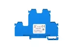 Złączka szynowa 4-przewodowa 2-piętrowa z czterema zaciskami i dzielonym torem prądowym 4mm2 niebieski V0 ZUG-22 A00-B006