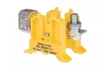 Złączka szynowa 2-przewodowa wielkoprądowa 16-95 mm2 zaciski do żył z końcówką kablową + V-klema żółty ZWaK-V120 A11-1921