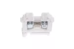 Złączka szynowa 2-przewodowa 6 mm2 biały V0 ZUG-6 A11-A332