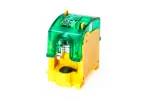 Odgałęźnik instalacyjny OBL 25/10-1W 6-25 mm2/0,75-10 mm2 żółto-zielony A13-6511