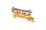 Zacisk ochronny 2x16mm2, 4x4mm2 mosiądz mocowanie na szynę TS35 żółty ZO-2106 A14-2031