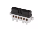 Listwa przyłączeniowa izolowana LPI-6s 6-otworów 76A IP20 czarna A18-0038