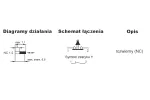 Wyłącznik krańcowy 1R wolnoprzełączający tworzywo popychacz prosty KLM-2 A36-2000