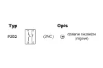Wyłącznik krańcowy 2R migowy z wałkiem ze stali ocynkowanej, przestawna o 90˚ PSP1K71PZ02 A37-2341