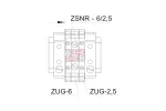 Zwieracz redukcyjny 2-torowy do złączek ZUG 6 mm2 i 2,5 mm2 ZSNR-6/2,5 A42-7313