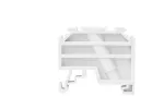 Trzymacz blokada końcowa na szynę TS/TH35 KU-4/35 biały A44-7032
