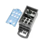 Modułowy blok rozdzielczy odgałęźnik instalacyjny NBD 1-07-80A 4x2,5-6mm2 3x2,5-16mm2 niebieski B13-7118