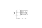 Lampka LED 24V AC/DC 627/LLc czerwony B88-N7027