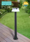 Oprawa ogrodowa Solar JOSEPHA Fumagalli Moduł LED z czujnikiem ruchu PIR 4K 280lm CLEAR REFL 800 mm IP 55 czarny / tworzywo sztuczne