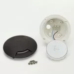 Oprawa najazdowa CECI 120 3L BLACK FROSTED Fumagalli GX53 LED CCT 3W średnica 120 mm 3000K/4000K/6500K IP67 230V czarny / tworzywo sztuczne
