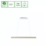 CRYSTAL LINE TW SUSPENDED 623MM 12W 5LAT GW. DALI