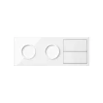 Simon 100 W100-10020322x-130 Panel 3-krotny: 2 gniazda + 2 klawisze; biały