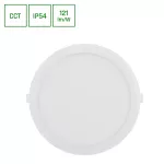 DURE 3 DOWNLIGHT 24W CCT 230V 110ST IP54 IK06 225X30 BIAŁY OKRĄGŁA