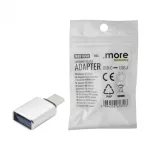 Adapter USB-C USB-A srebrny
