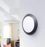 Plafoniera UMBERTA OPAL Fumagalli 2xE27 średnica 350 mm bez żarówki IP66 230V czarny / tworzywo sztuczne