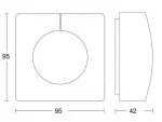 Czujnik światła Steinel Light Sensor Dual DALI-2 IPD natynkowy IP54 kwadrat biały