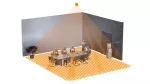 Czujnik obecności i zmierzchu Steinel IR Quattro HD 24m KNX V3 podtynkowy IP20 kwadrat biały