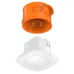 Czujnik obecności i zmierzchu Steinel IR Quattro SLIM XS KNX V3 podtynkowy IP20 kwadrat biały