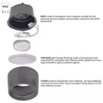 Oprawa sufitowa LIVIA 160 FROSTED Fumagalli GX53 LED CCT 10W 160 mm 3000K/4000K/6500K SET IP55 230V biały / tworzywo sztuczne