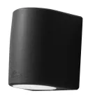 Oprawa elewacyjna MARTA 160-2L FROSTED Fumagalli GX53 LED CCT 2x3W 192 mm 3000K/4000K/6500K SET IP55 góra/dół 230V czarny / tworzywo sztuczne
