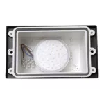 Oprawa elewacyjna podtynkowa LETI 200 HS OPAL Fumagalli GX53 LED CCT 3W 3000K/4000K/6500K SET wys.113 mm, szer.188 mm IP66 230V czarny / tworzywo sztuczne