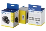CZUJNIK MIKROFALOWY RUCHU CM-1, max.1200W, AC220-240V, kąt 180°, ZASIĘG 8m, IP44, CZARNY