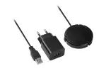 ŁADOWARKA BEZPRZEWODOWA PODBLATOWA Z ZASILACZEM 18W, PRZEWÓD USB 1,5m