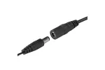 ŁADOWARKA GNIAZDKOWA SLOT USB A+C 38W Z ZASILACZEM 9V 2,4A, CZARNA