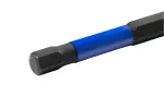 Bity udarowe HEX 6 100 mm blister 2 szt.