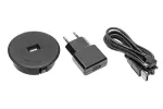 ŁADOWARKA BEZPRZEWODOWA Z USB A FAST CHARGE Z ZASILACZEM 18W, CZARNA
